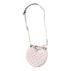 Accessorize Blush Pink Quilted Heart Crossbody Bag